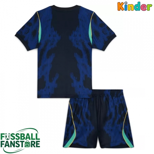 Brasilien Replik Auswärtstrikot Kinder WM 2026 Kurzarm (+ Kurze Hosen)